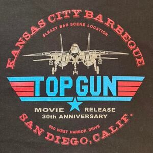 Vintage top gun hanes t